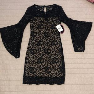 Lace black dress